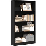 vidaXL Regal za knjige crni 80x24x143 cm konstruirano drvo Cijene
