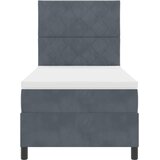  Krevet s opruga kutije Tamno siva 90 x 190 cm Baršun | shoptok.hr