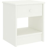 vidaXL noćni ormarić bijeli 35 x 30 x 40 cm od masivne borovine Cijene