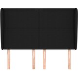  Uzglavlje s ušima crno 147x23x118/128 cm od tkanine | Eponuda.com