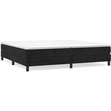  S oprugama i madracem crni 200x200 cm baršunasti | shoptok.hr