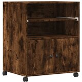  Stalak za pisač s kotačima boja hrasta 60 x 48 x 74 cm | shoptok.hr