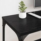 TV ormar Crni hrast 201 x 35 x 45 cm Obrađeno drvo i čelik | shoptok.hr