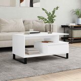  Stolić za kavu bijeli 90 x 49 x 45 cm od konstruiranog drva | shoptok.hr