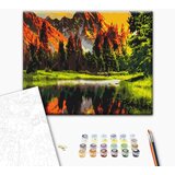  Slika za samostalno slikanje - Mountain valley at sunset 50x40 | shoptok.hr