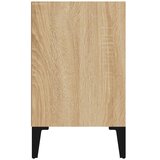  Noćni ormarić s metalnim nogama boja hrasta 40 x 30 x 50 cm | shoptok.hr