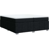 vidaXL Box spring postelja z vzmetnico črn 200x200 cm blago | Shoptok.si