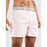 Pink Plaid Loose Boksarice pink