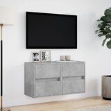  Zidni TV ormarići LED 2 kom boja betona 41x31x45 cm | Eponuda.ba