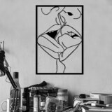 Wallity zidna dekoracija Kiss Me 2, 34,5x50cm, Crna | ePonuda.com