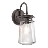 Elstead Lighting Elstead Lyndon 1 luč Zunanja srednja stenska svetilka Arhitekturna bronasta IP44, E27, (22100087) | Shoptok.si