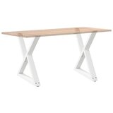  Noge jedilne mize 2 kosa Bela 70x(72-73,3) cm Jeklo, (21828574) | Shoptok.si