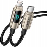 Innostyle USB-C LIGHTNING KABEL Z ZASLONOM ZA IPHONE 12 13 14 30W 1M, (5000334660) Cene
