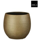  SAKSIJA PORTO 17*h.17CM ZLATNA KERAMIČKA | Eponuda.ba