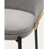 Kave Home Barski stol v sivi in naravni barvi (višina sedeža 77 cm) Eamy – | Shoptok.si