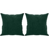  Ukrasni jastuci 2 kom tamnozeleni 40 x 40 cm baršunasti | shoptok.hr