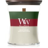 WoodWick Trilogy Holiday Garland mirisna svijeća s drvenim fitiljem 275 g Cijene