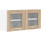 vidaXL Viseča omarica Riga Sonoma hrast in bela 80 x 31 x 40 cm | Shoptok.si