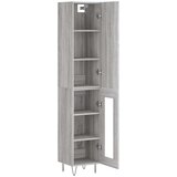 vidaXL Visoka komoda siva sonome 34 5x34x180 cm od konstruiranog drva | shoptok.hr
