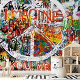 Artgeist Fototapeta Hippie Graffiti, 200x140cm | Shoptok.si
