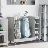 Golf ormar s kotačem Jednobojno Betonski sivi 120 x 45 x 98 cm | shoptok.hr