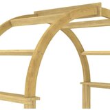 vidaXL Luk s rešetkom 141 x 97 x 243 cm impregnirana masivna borovina | shoptok.hr
