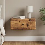  Noćni ormarić za montažu na zid Staro drvo 49 x 34,5 x 20 cm | shoptok.hr
