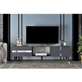 Hanah home Vania - Anthracite, Silver AnthraciteSilver TV Stand | ePonuda.com