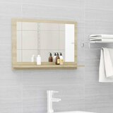 vidaXL Kopalniško ogledalo sonoma hrast 60x10,5x37 cm iverna plošča Cene