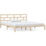 Maison Chic Posteljni okvir - Dvoposteljna postelja - Zakonska postelja iz borovine 140x190 cm-J14360, (21773210) | Shoptok.si