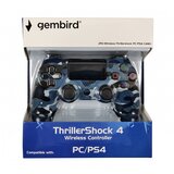 Gembird JPD-Wireless-Thrillershock PC/PS4 BLUE CAMO bežični gamepad sa dvostrukom vibracijom | ePonuda.com