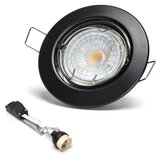 Aigostar Komplet od 3 LED ugradnih svetala 1xGU10/4,5W/230V 3000K crna | Eponuda.com