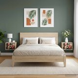  Wall-mounted noćni ormarić BORNE 2 kom. Hrast sonoma | shoptok.hr