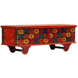  Kutija za pohranu crvena 110x40x40 cm masivno bagremovo drvo | Eponuda.com