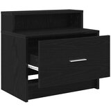 vidaXL Noćni ormarić s ladicom crni hrast 51x31x47 cm | shoptok.hr