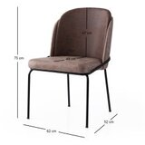 Hanah home Set trpezarijskih stolica Dore 194 V2, 2 dijela, Smeđa | Eponuda.ba