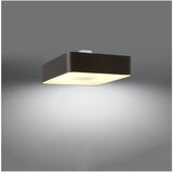 Nice Lamps Crna stropna svjetiljka sa staklenim sjenilom/s tekstilnim sjenilom 55x55 cm Kortez – | shoptok.hr