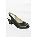 Fox Shoes Black Thick Heeled Women's Shoes Cene