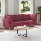  Set namještaja za dnevni boravak 3 pcs Vinska crvena Tkanina | shoptok.hr