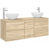  Set ormarića za kupaonicu 3 kom. Hrast sonoma 49,5 x 35 x 63 cm | shoptok.hr
