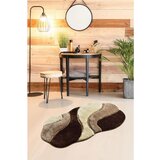  curves - brown (70 x 120) multicolor acrylic bathmat | ePonuda.com