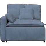  Modularni kauč s naslonom za ruke i jastucima plavi 100 cm | Shoptok.si