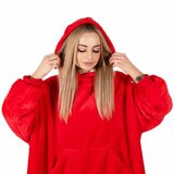 springos mekana oversize majica u obliku deke, crvena | shoptok.hr