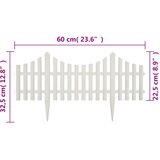 Bijela pregrada za travnjak 17 kom / 10 m | shoptok.hr