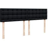 vidaXL Box spring postelja z vzmetnico črna 180x200 cm blago | Shoptok.si