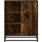 vidaXL Komoda dimljeni hrast 62x35x76 cm inženirski les | Shoptok.si