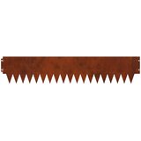 Ograda oko Travnjaka 30 pcs 103 x 20 cm metal Rđa | shoptok.hr