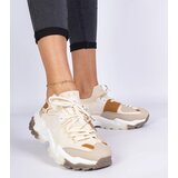 Gemre Beige women's sock-top sneakers Milada | Shoptok.si