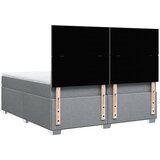  Krevet s oprugama i madracem svjetlosivi 200 x 200cm od tkanine | shoptok.hr