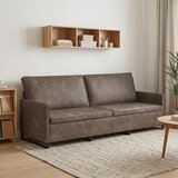 SOFA za 3 osobe Tamnosiva 220 x 81 x 82 cm Umjetni sued | shoptok.hr